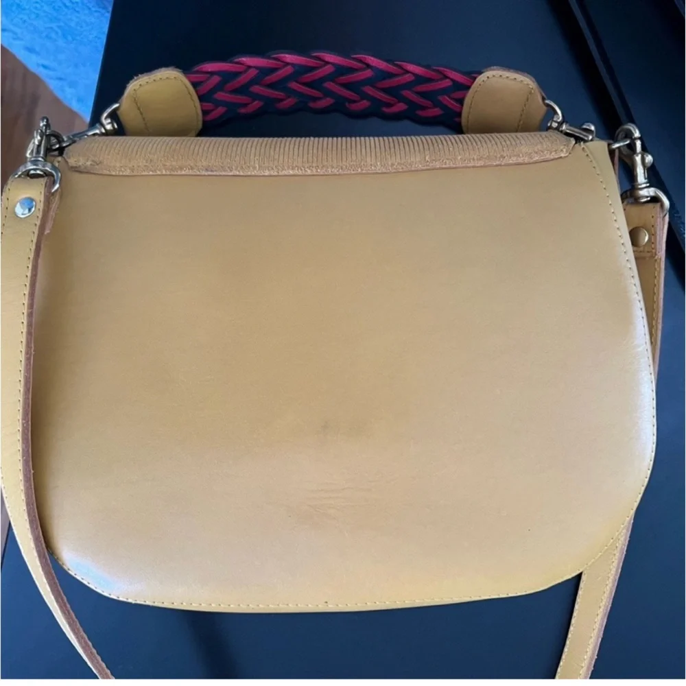 RARE COLOR Clare V. Herieth Yellow Shoulder Bag - Picture 7 of 9